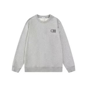 Embroidered letter round-neck pullover hoodie 47022