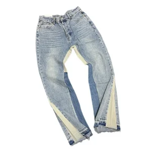 Distressed patchwork jeans 5361